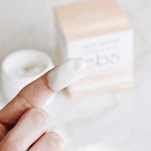 eb5 hydrating skin closeup showing plump, nourished complexion after use.
