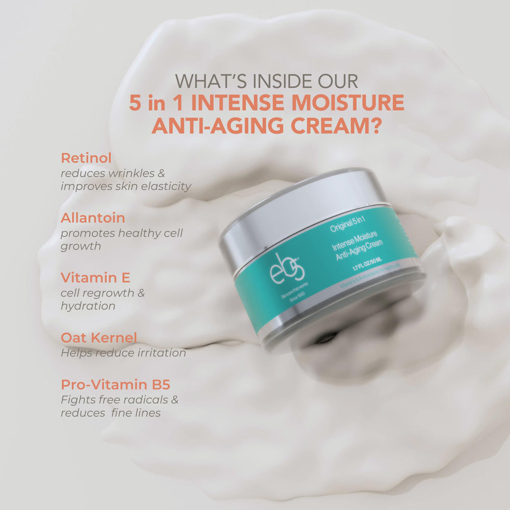 eb5 Vitamin E Pro Vitamin B5 Ingredients spotlight powerful antioxidants and moisture retention.
