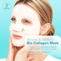 Ebanel Bio Collagen Mask ampoule essence close-up with concentrated formula for hydration