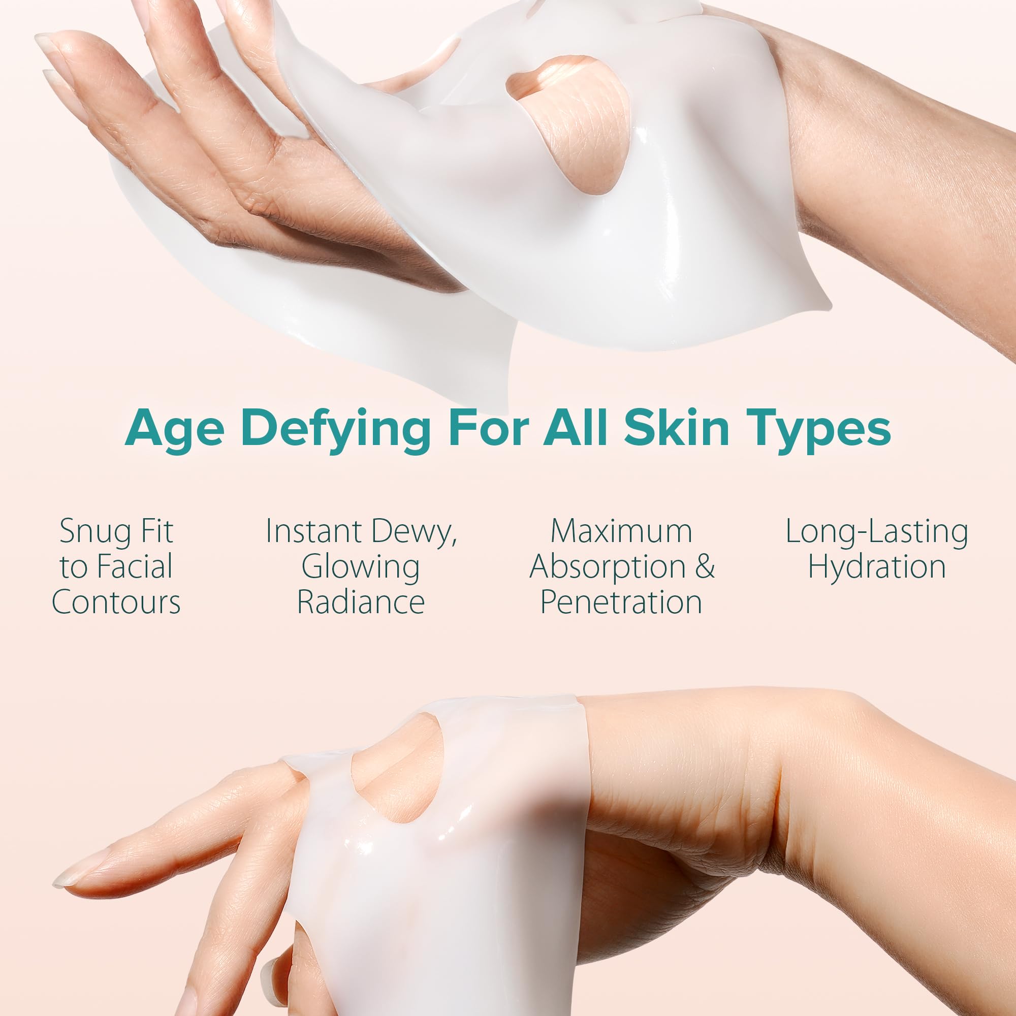 Ebanel Bio Collagen Mask centella rose-water glow with calming effect