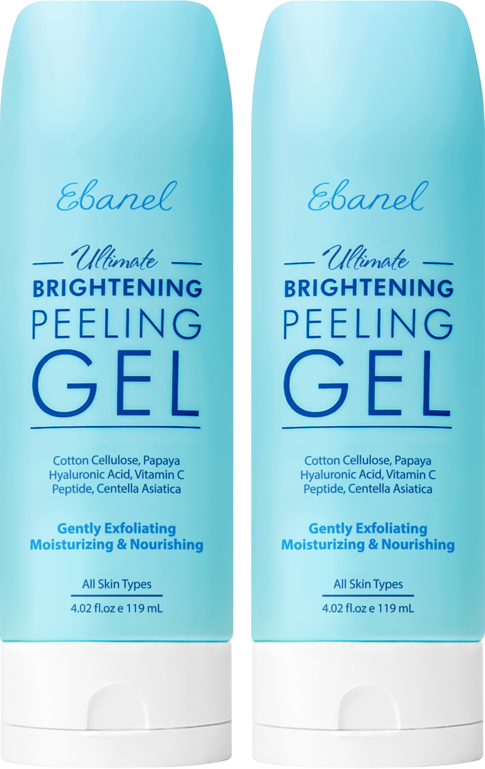 Ebanel brightening peeling gel with cotton cellulose micro-pills lifting dull buildup for smoother skin