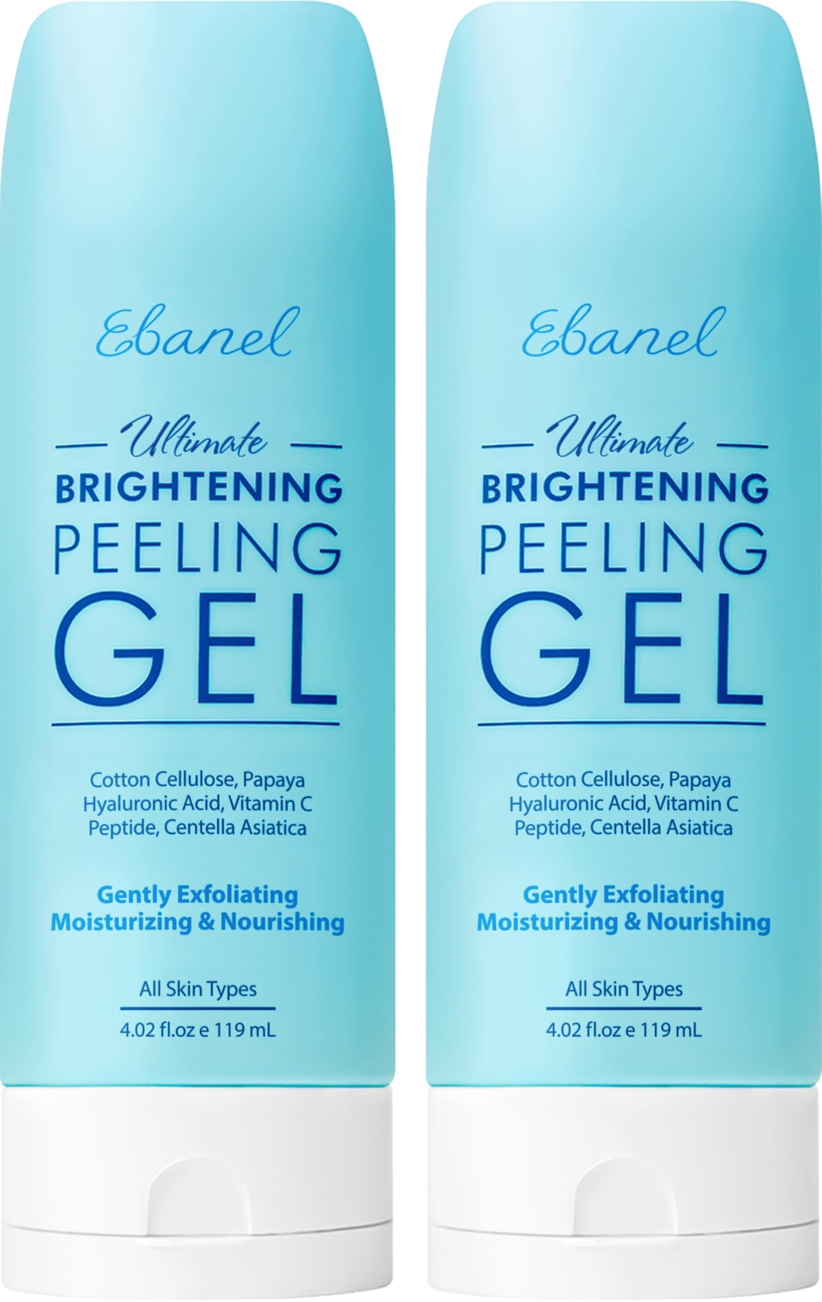 Ebanel brightening peeling gel with cotton cellulose micro-pills lifting dull buildup for smoother skin