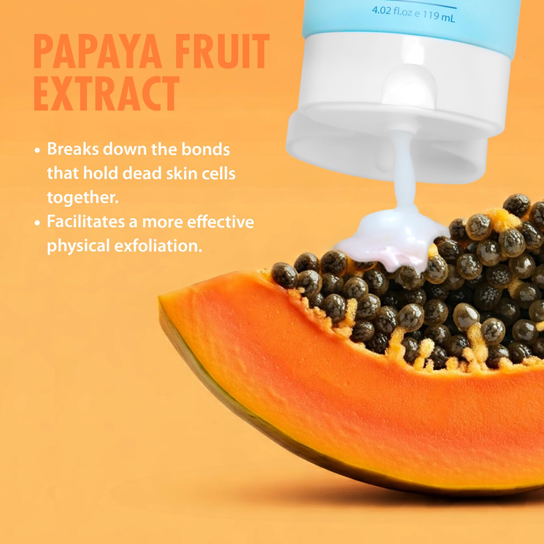 Ebanel Brightening Peeling Gel on face and body for versatile use.