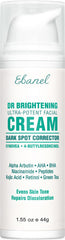 Ebanel dark-spot remover bottle closeup highlighting advanced brightening formula for even tone.