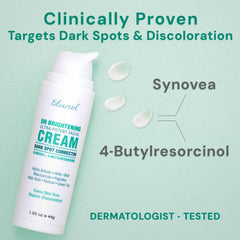 Ebanel dark-spot remover cream spread shows smooth texture for easy application.
