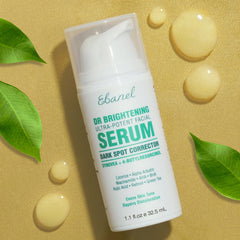 Ebanel dark spot serum application on hand demonstrates easy spot treatment and smoothing.