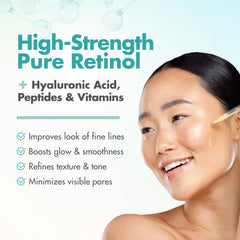 Ebanel Retinol Serum dropper bottle enables precise application