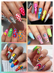 EBANKU pens demonstrate dotting and outlining for intricate nail motifs