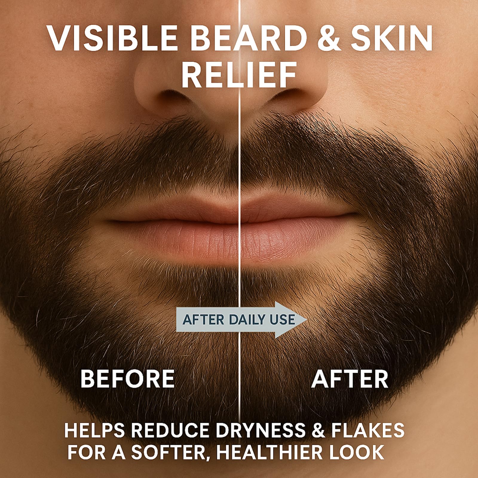EBEHDOQ Stronghold Beard Cream on skin under beard for refreshed feel.