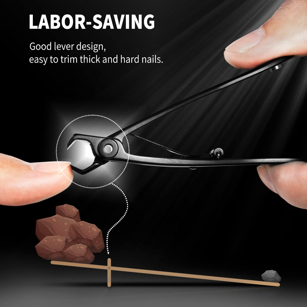 EBEWANLI easy-grip handle aids controlled trimming of nails.