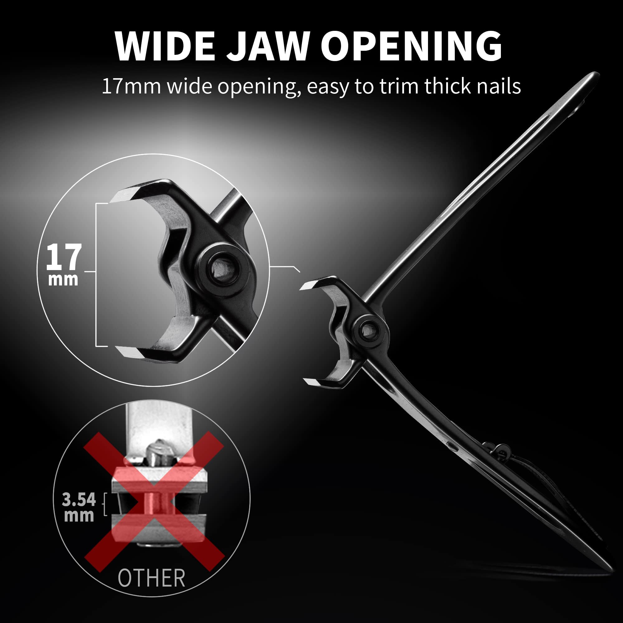 EBEWANLI nail clipper stored securely in the included storage box.