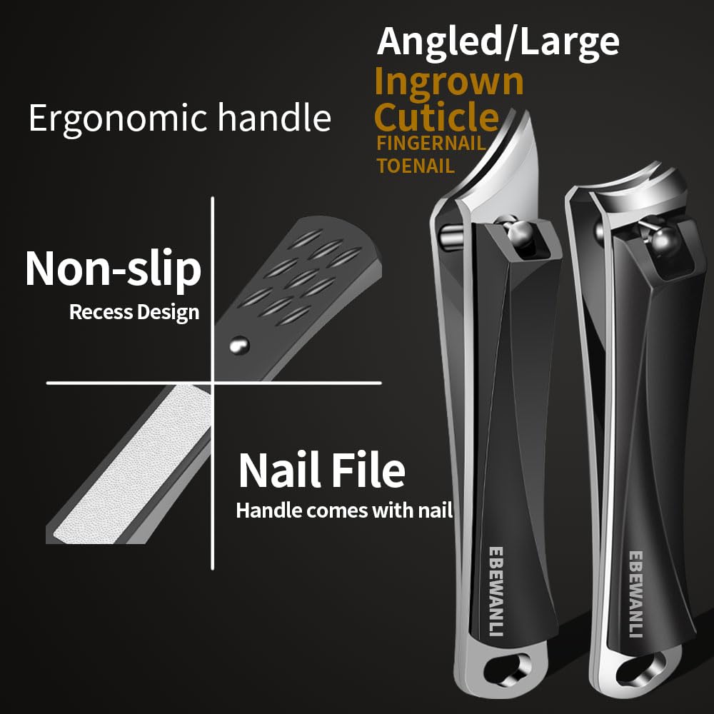 EBEWANLI universal nail clippers for fingernails and toenails at home
