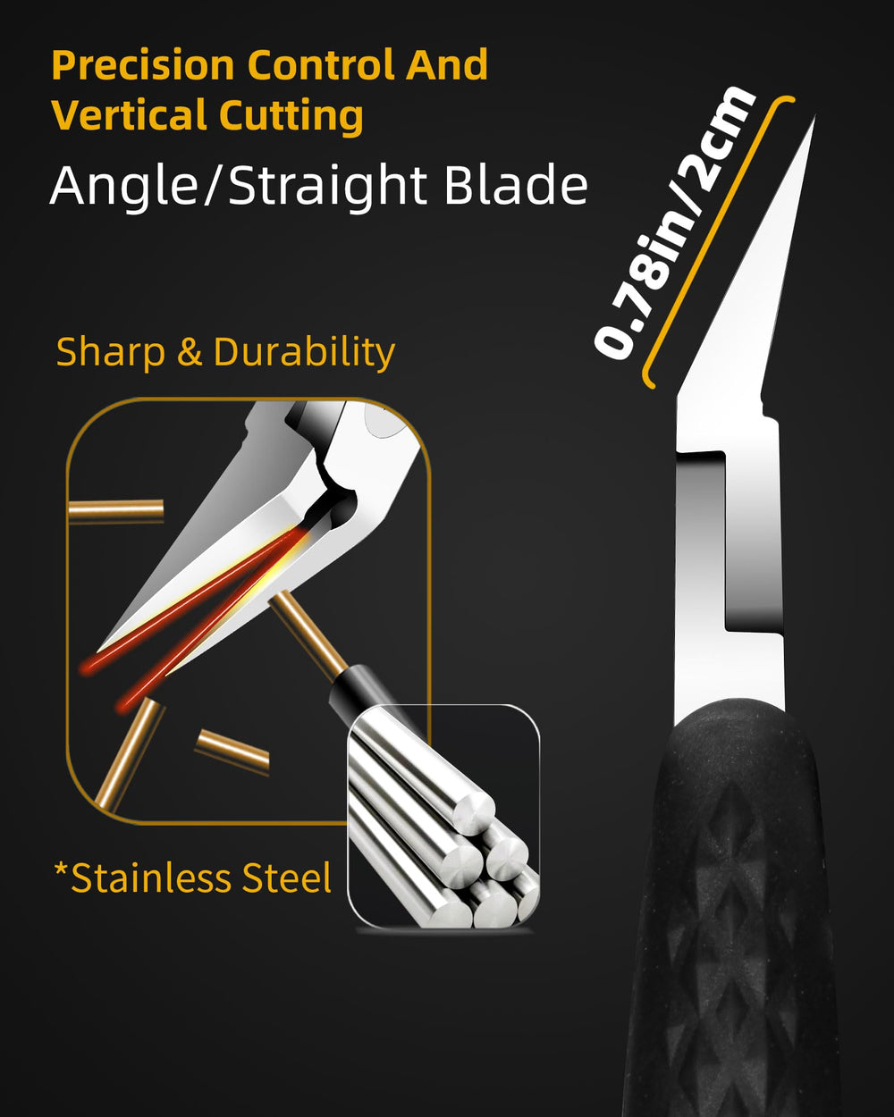 EBEWANLI slanted toenail clippers for thick nails ensures smooth, even cuts.