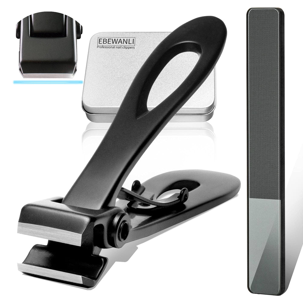 EBEWANLI straight-edge nail clipper with 17mm opening for thick nails.