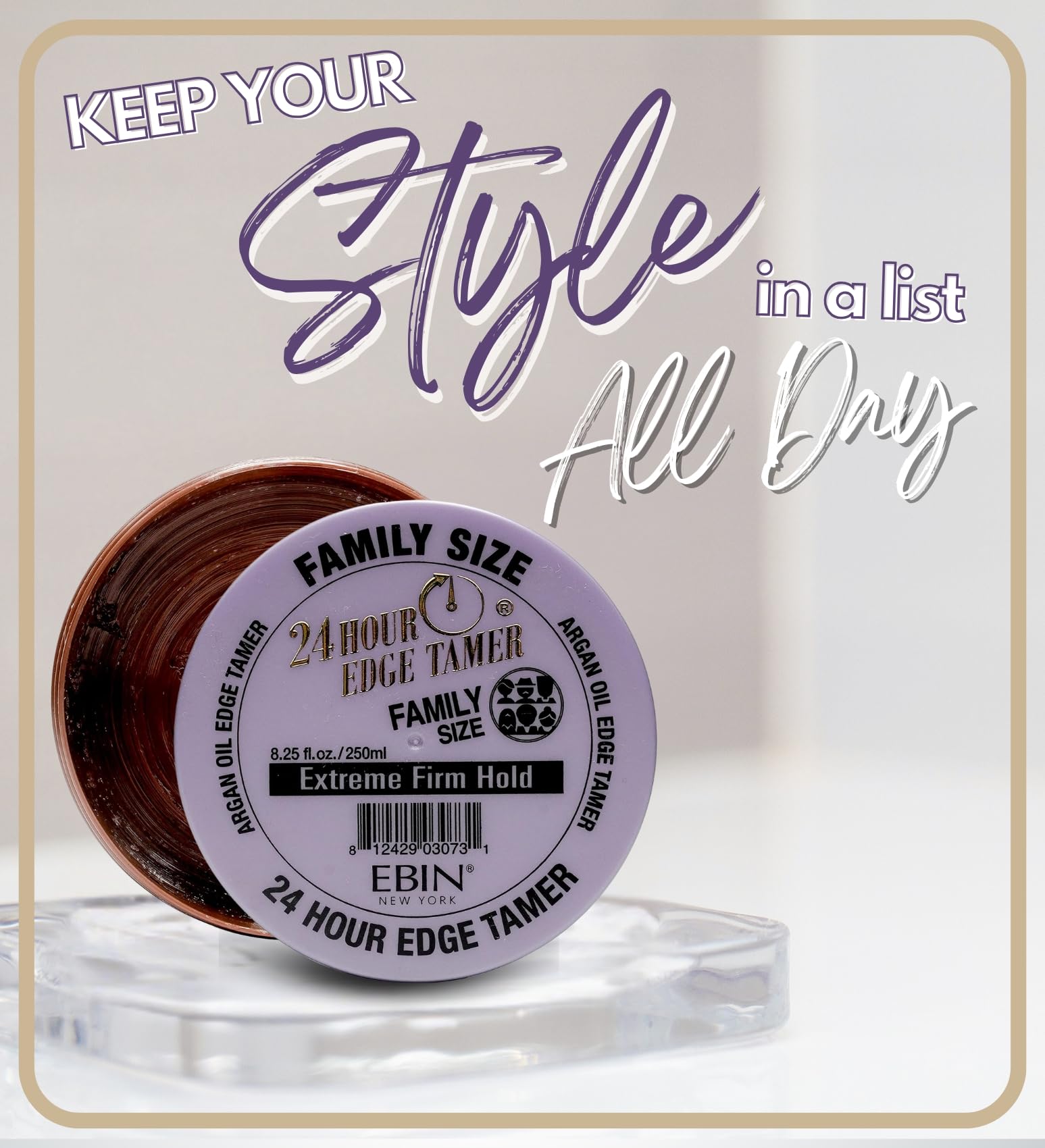 No flake residue on edges with EBIN NEW YORK edge tamer