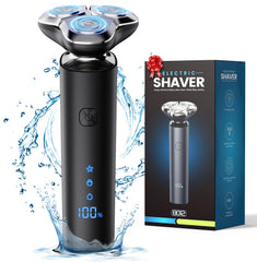 eboboin electric razor 3blade-rotary delivers precise contour shaving for a smooth jawline