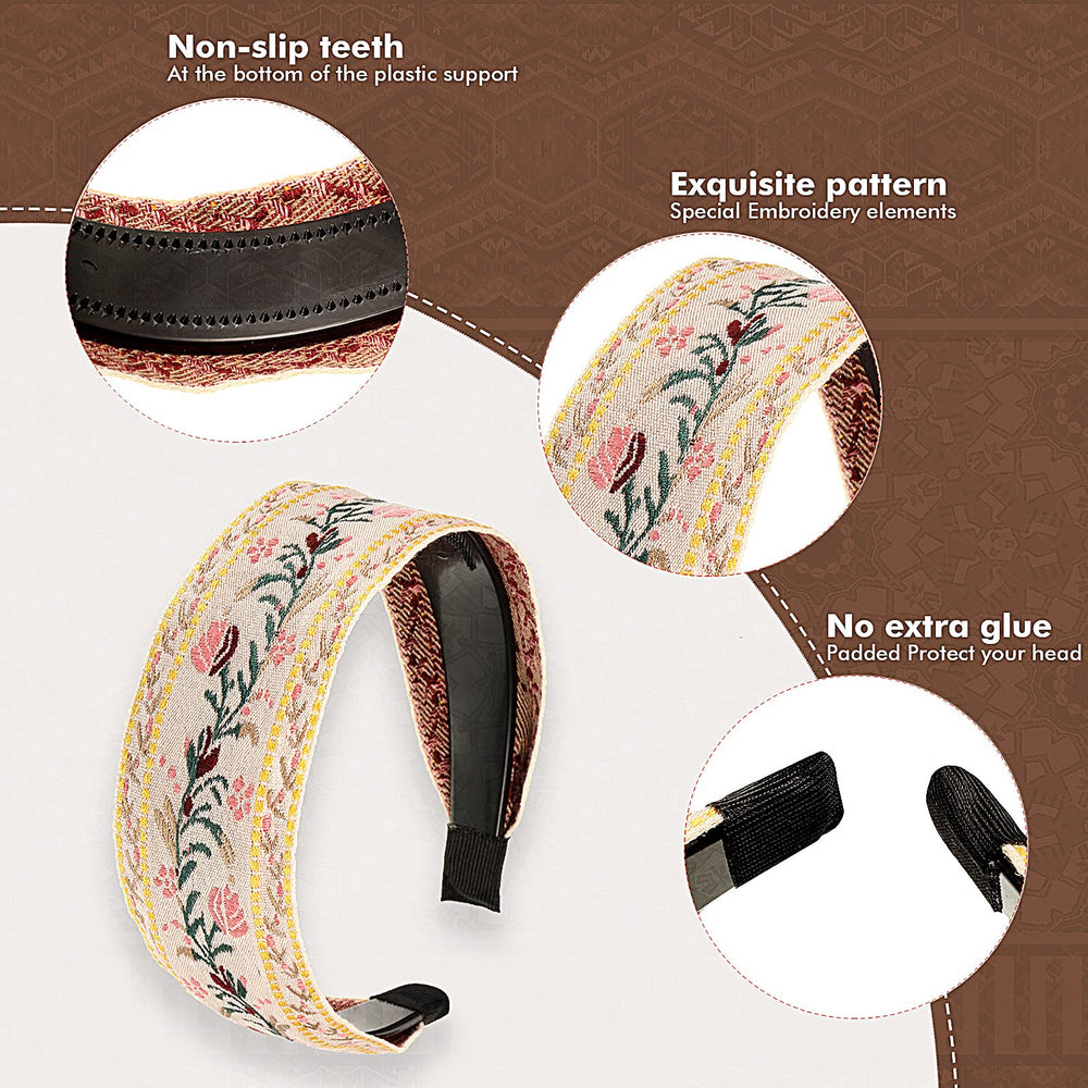 EBOOT boho headband plastic-hoop provides lightweight wear
