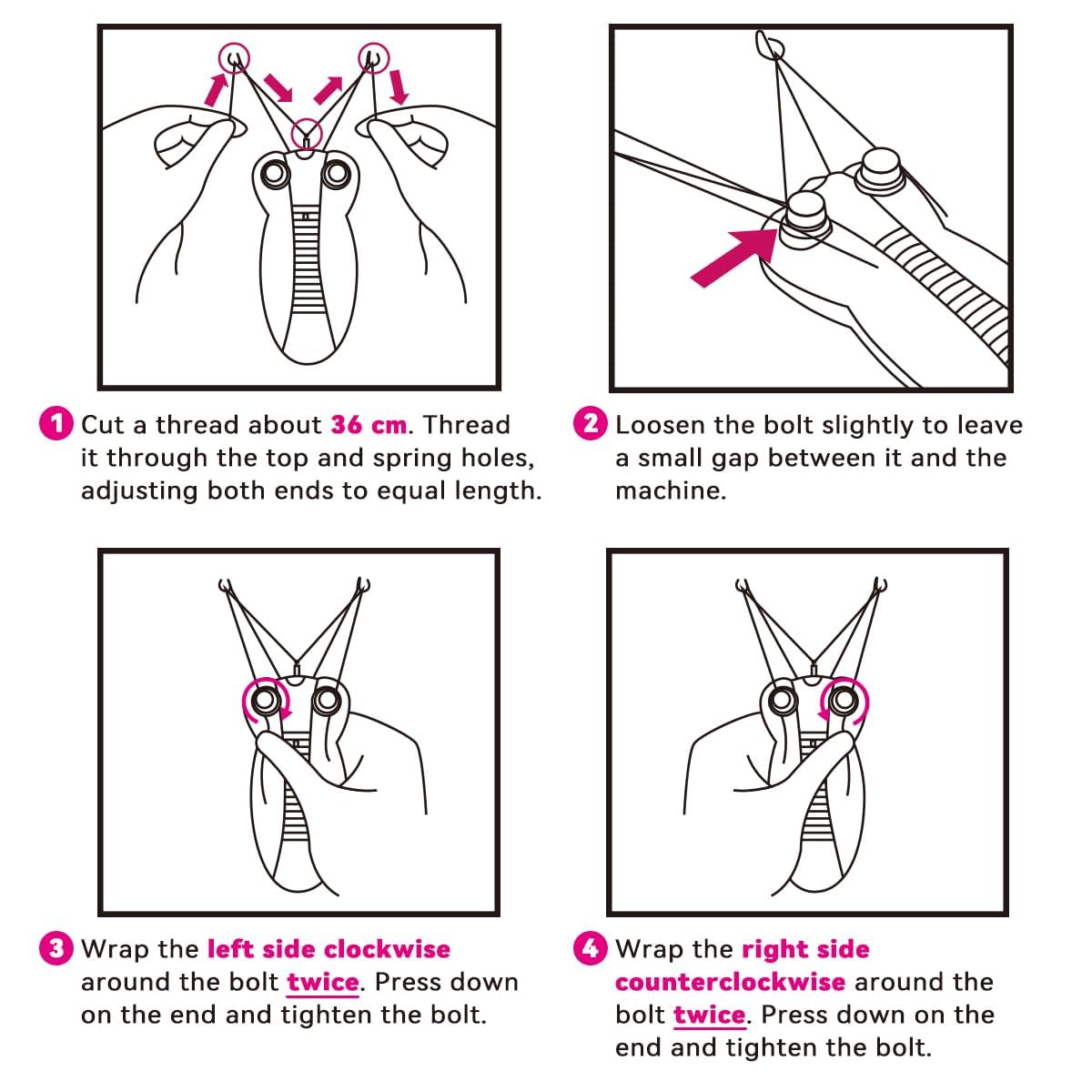 EC VISION cotton thread spool close up for natural hair removal.
