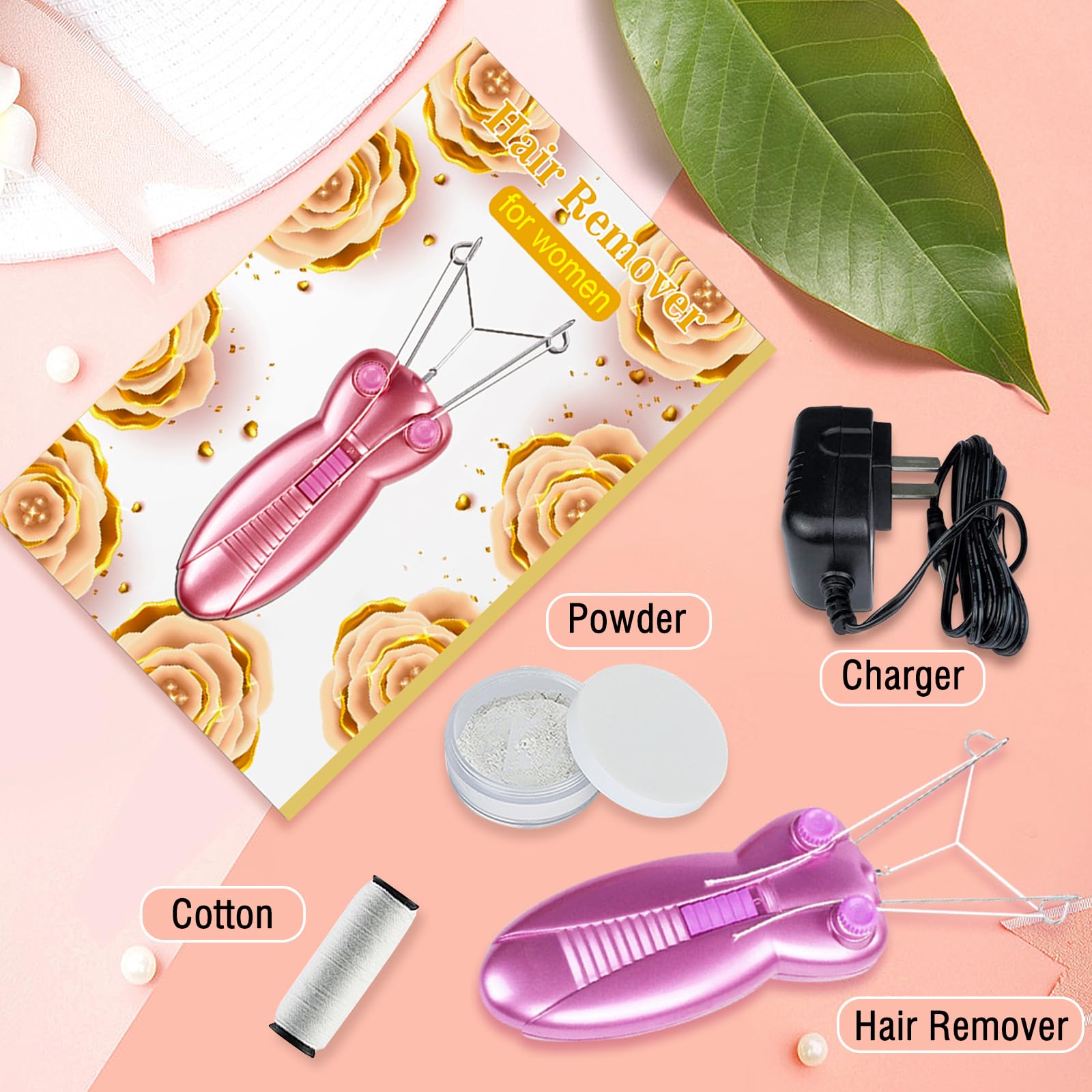EC VISION packaging includes thread powder and guide for ready use.