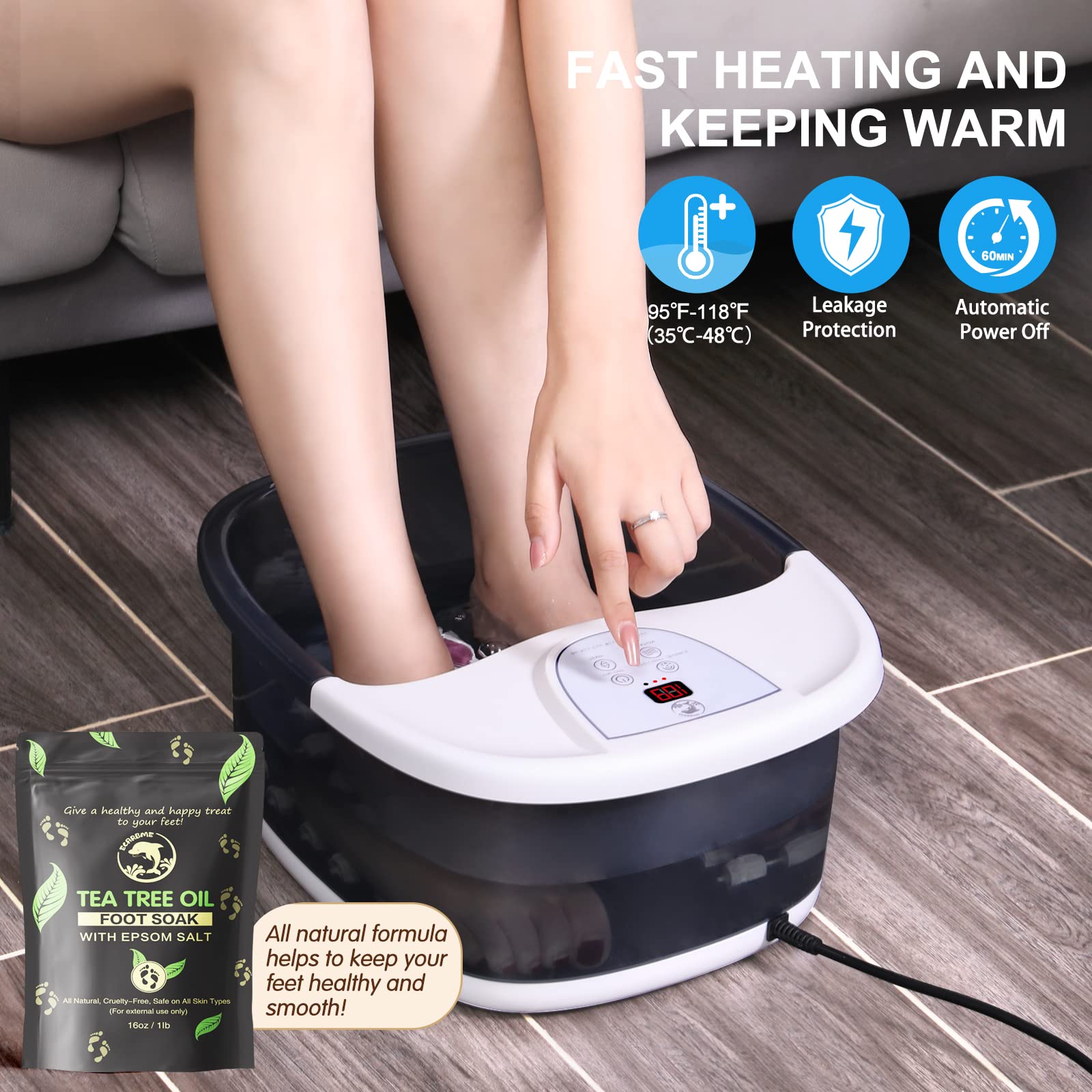 ECARBME foot spa gift packaging ideal for a relaxing gift