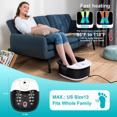ECARBME foot spa with heating control for steady warmth
