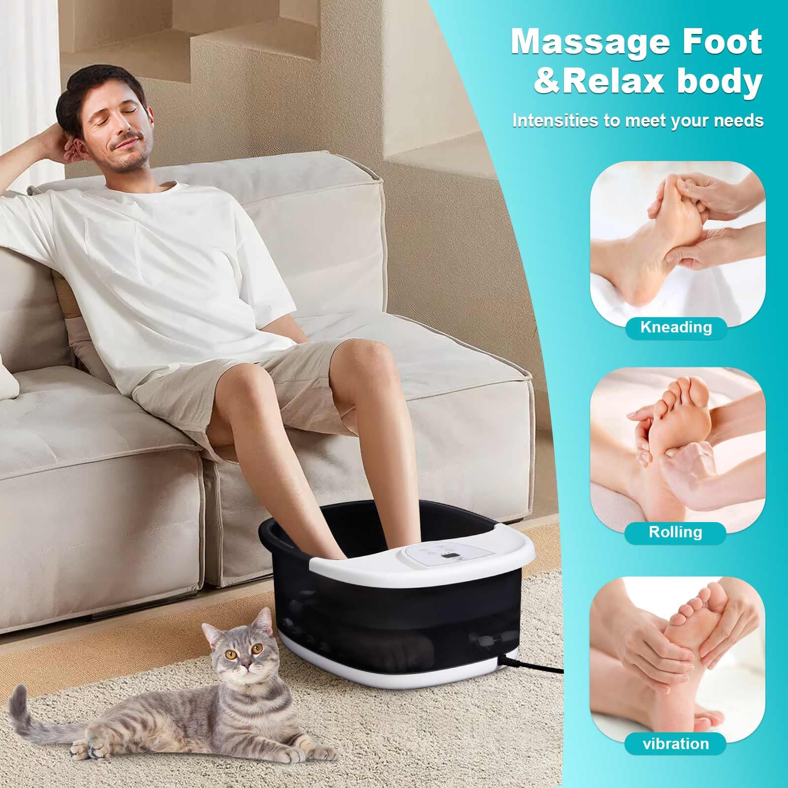 ECARBME oxygen bubbles deliver spa-like foot massage