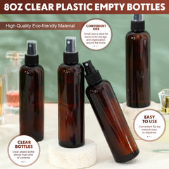 Eccliy portable 8oz spray bottle offers compact size for travel.