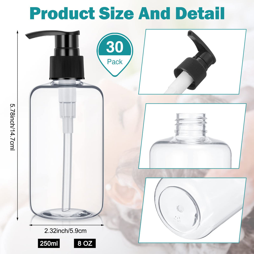 Eccliy transparent pump bottle shows contents at a glance.