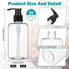Eccliy transparent pump bottle shows contents at a glance.