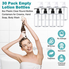 Eccliy travel-size bottle fits luggage and purses for trips.