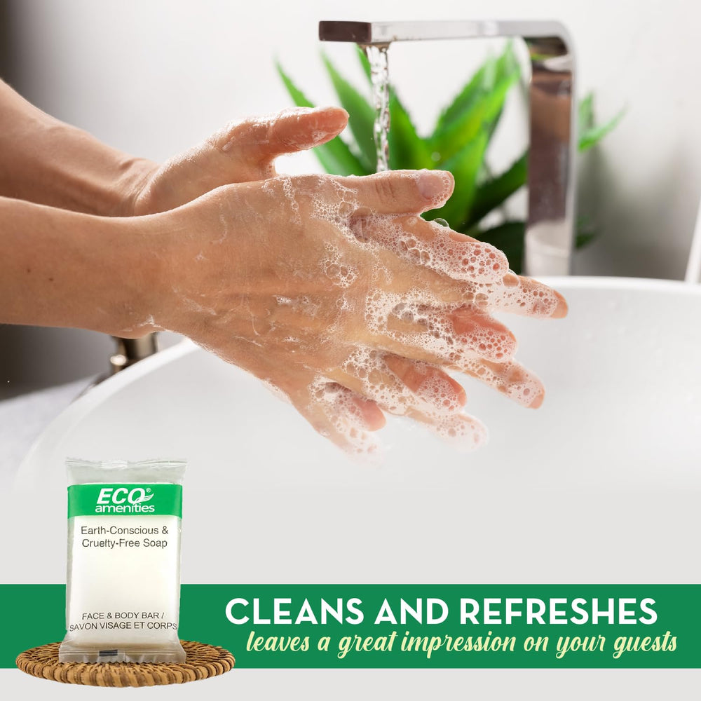 Individually wrapped ECO amenities bars promote hygiene in shared spaces