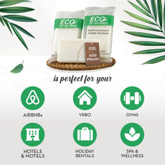 Eco amenities bulk 400-pack hotel soaps for easy stocking and guest satisfaction