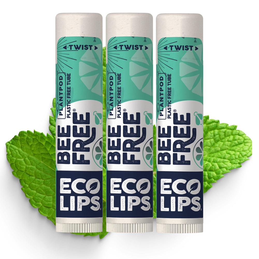 Eco Lips Balsamo labial Sweet Mint pack 3, hidratación suave para labios