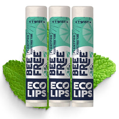 Eco Lips Balsamo labial Sweet Mint pack 3, hidratación suave para labios