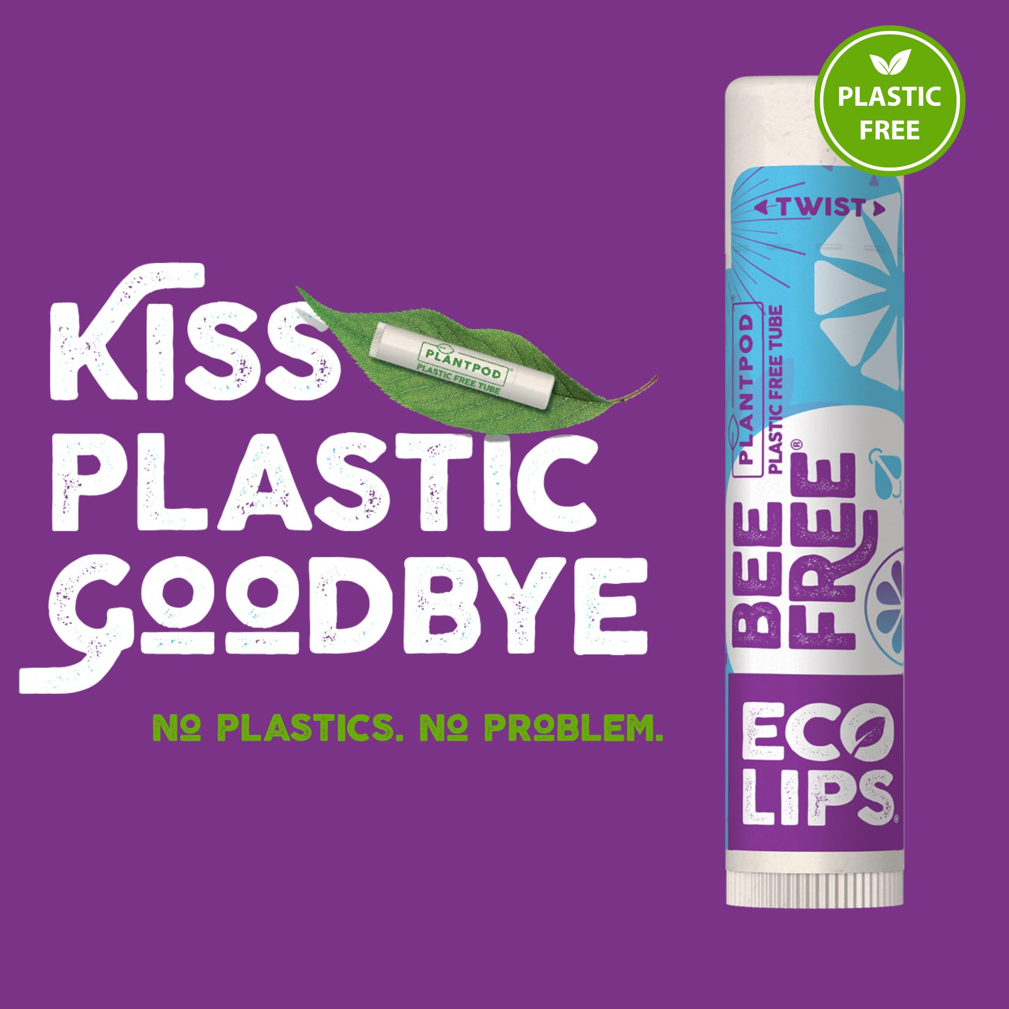 Eco Lips Bee Free vegan non-toxic formula contains no fragrance or colorants