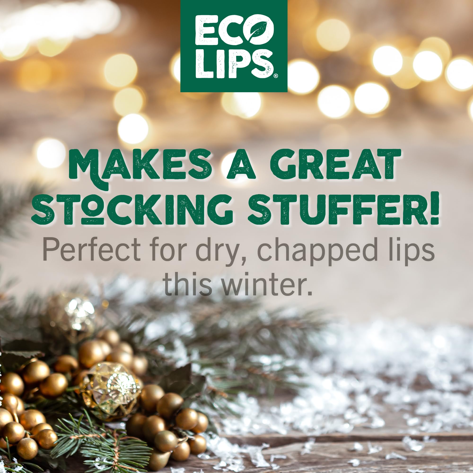 Eco Lips lip balm texture close-up shows smooth even application.