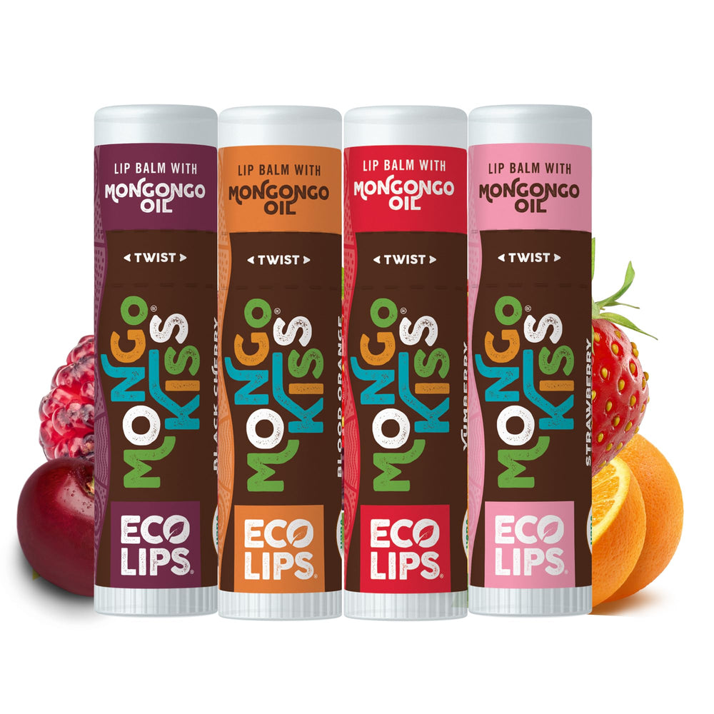 Eco Lips Mongo Kiss naranja sanguina, bálsamo nutritivo para labios secos