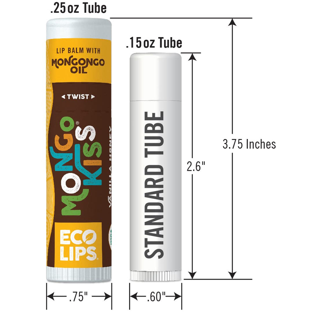 Eco Lips Mongo Kiss made in USA box reinforces domestic production.