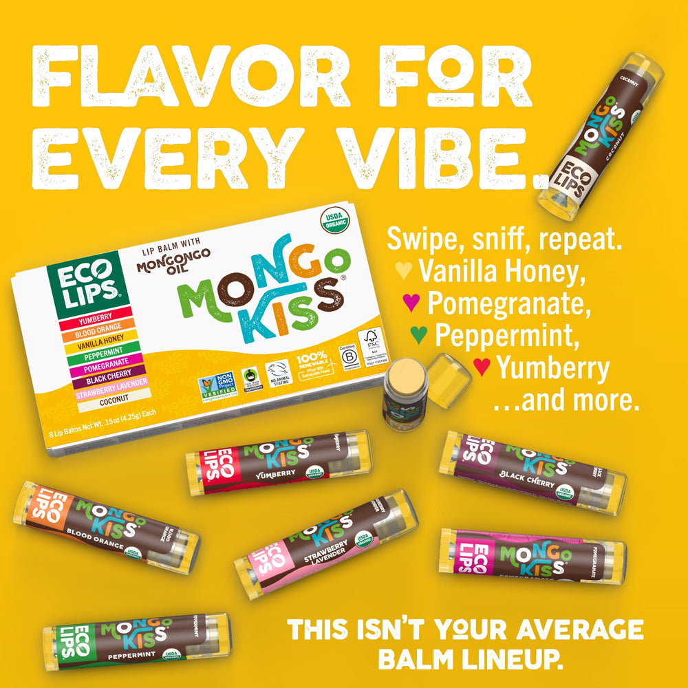 Eco Lips Mongo Kiss ingredients mongongo oil essential for nourishment and protective lip skin