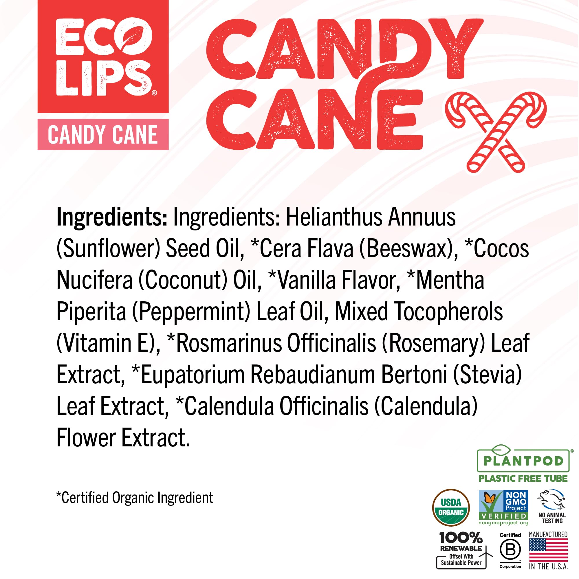 Eco Lips plant pod packaging emphasizes plastic-free eco-friendly packaging.