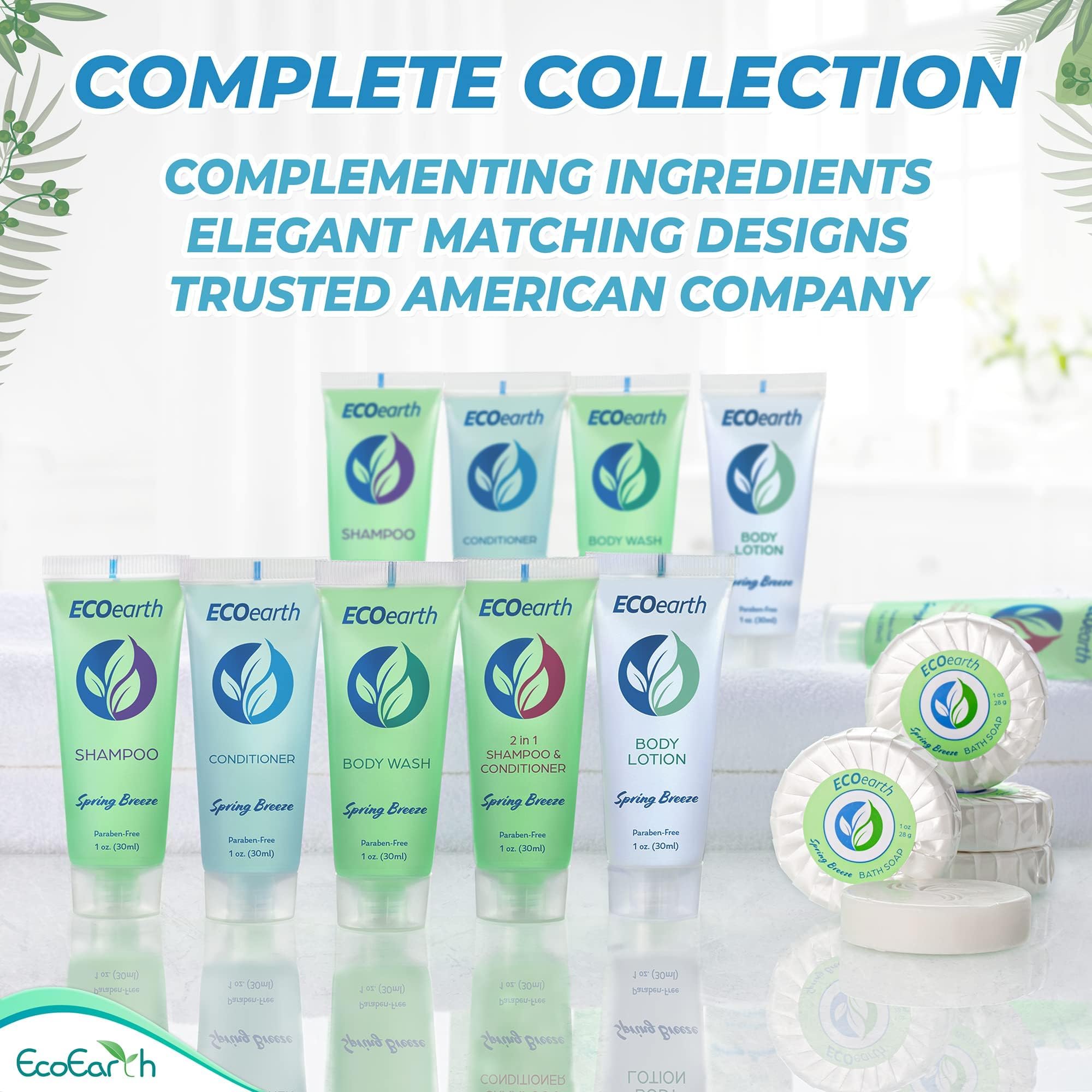 EcoEarth bulk shampoo and conditioner pack — ready to stock for hotels.