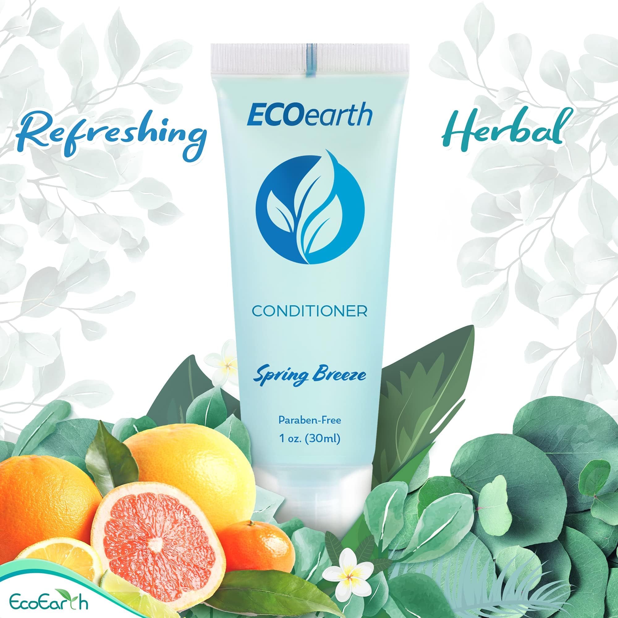 EcoEarth leak-proof travel packaging — spill-free hotel toiletries.