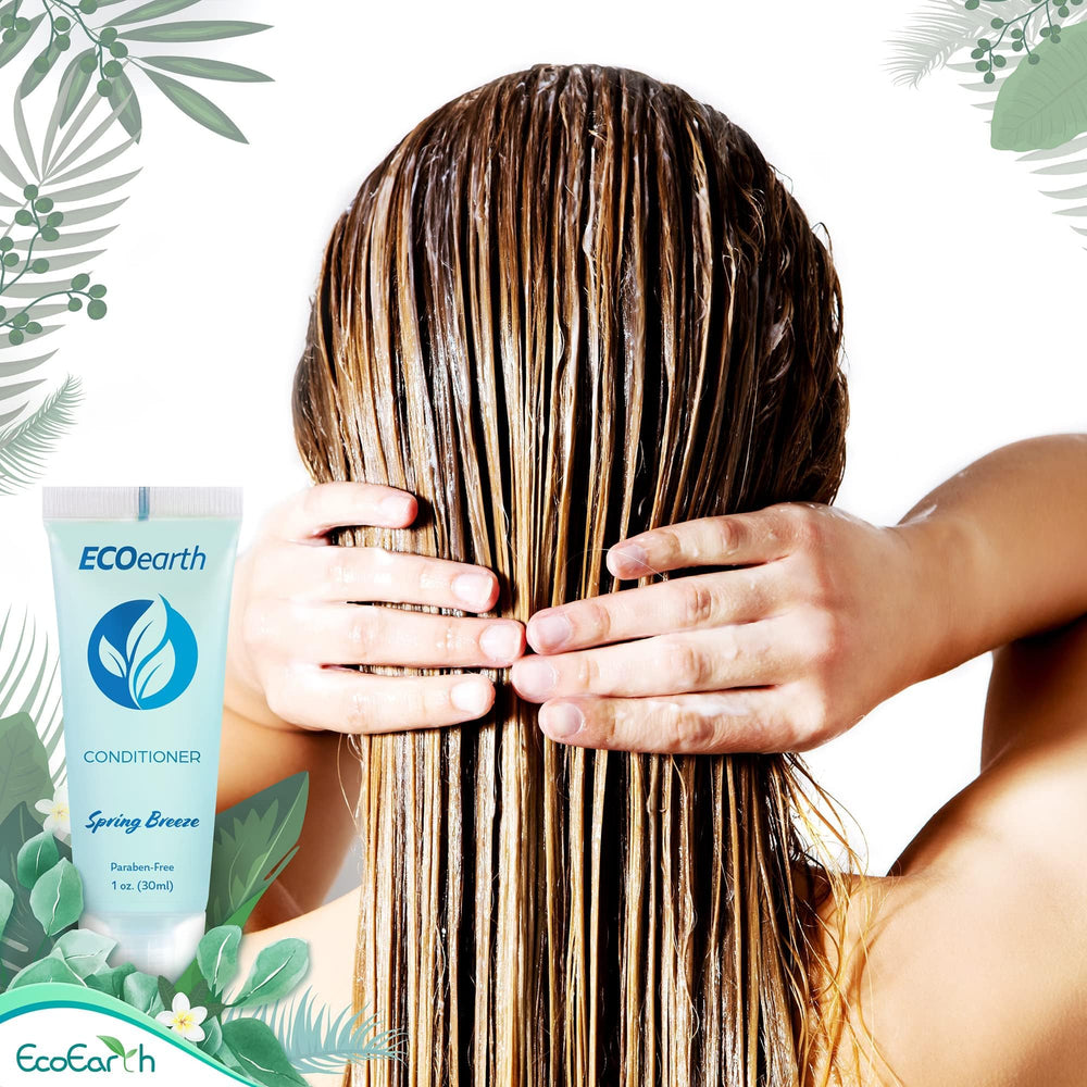 EcoEarth Spring Breeze scent bottles — spa-like aroma for guest rooms.