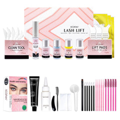 ECOFAN Lash Lift Black Kit front packaging for salon-grade at-home results.