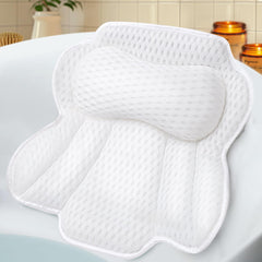 EcoHLL bath pillow head support for comfortable neck alignment during soaks.