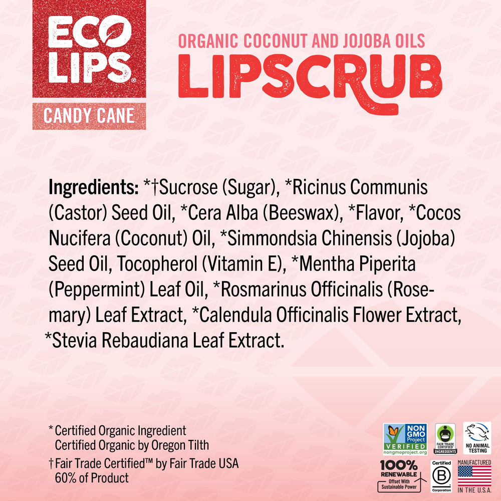 Eco Lips duo box opened showing scrub and mask inside.
