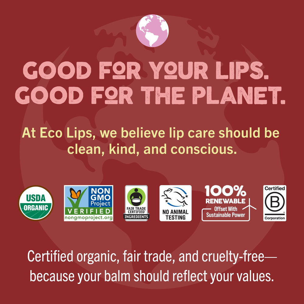Eco Lips Lip Sugar Scrub with coconut oil ready to soften and smooth lips