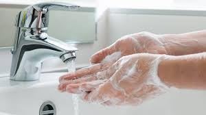 ECOS lavender hand soap refill in use, hands lathering for gentle cleansing