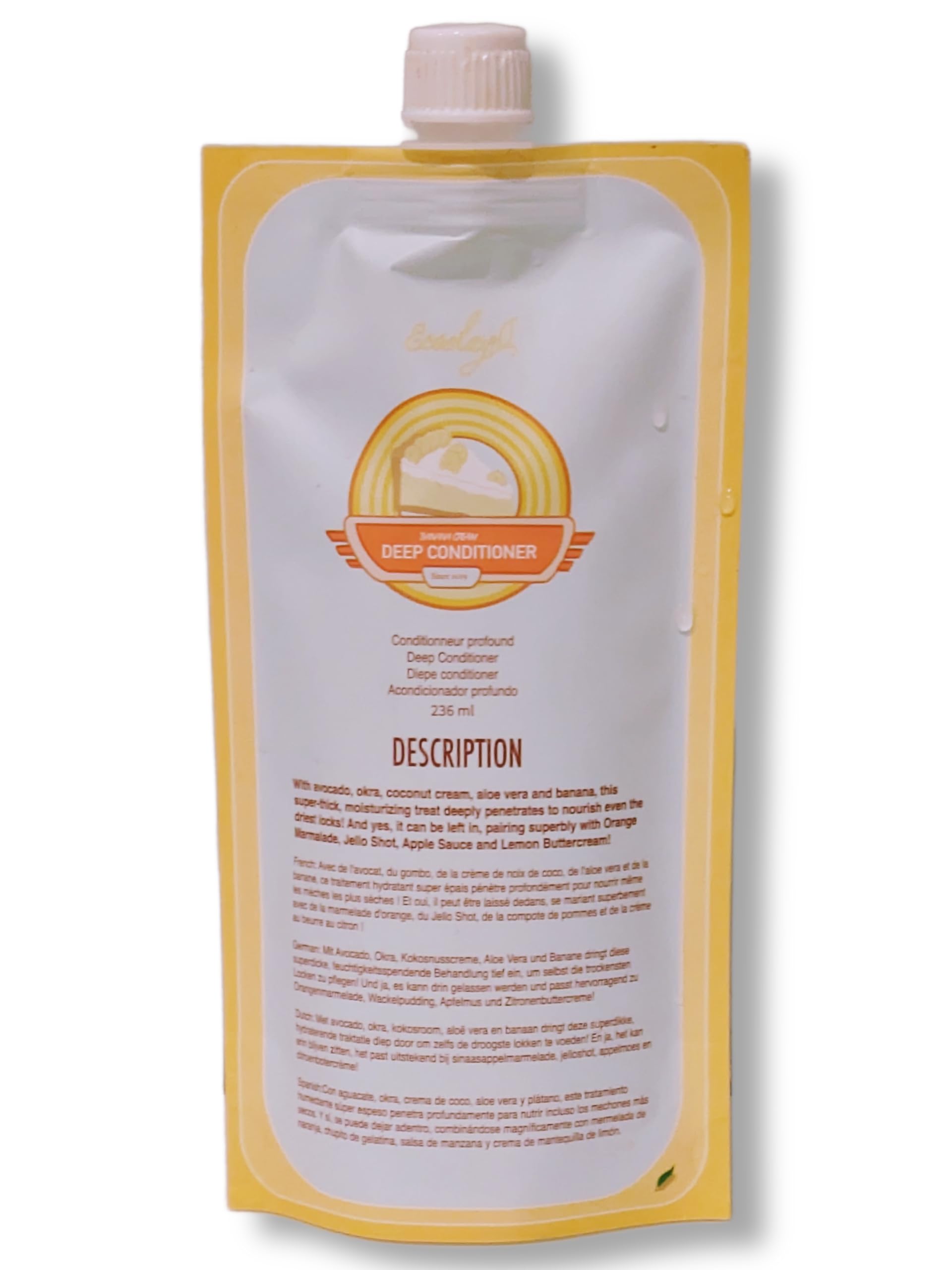 Ecoslay Banana Cream Deep Conditioner bottle for hydrating hair