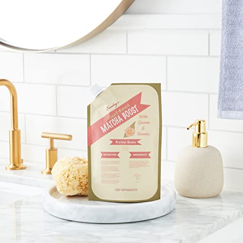 Ecoslay Matcha Boost curly-hair results image suggests improved manageability and resilience